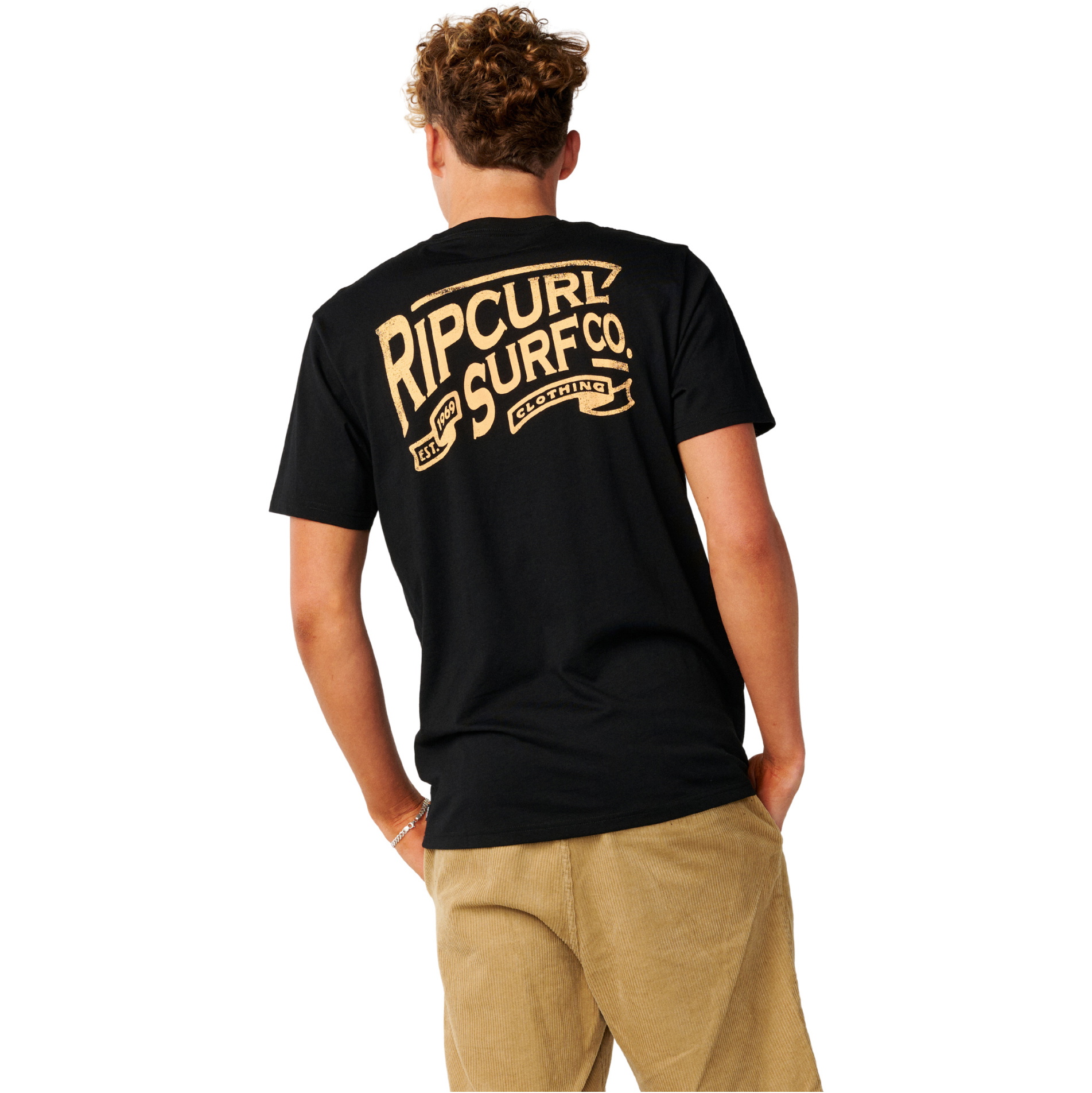 2026 Rip Curl Mens Streamline Crafted T-Shirt 13OMTE - Black